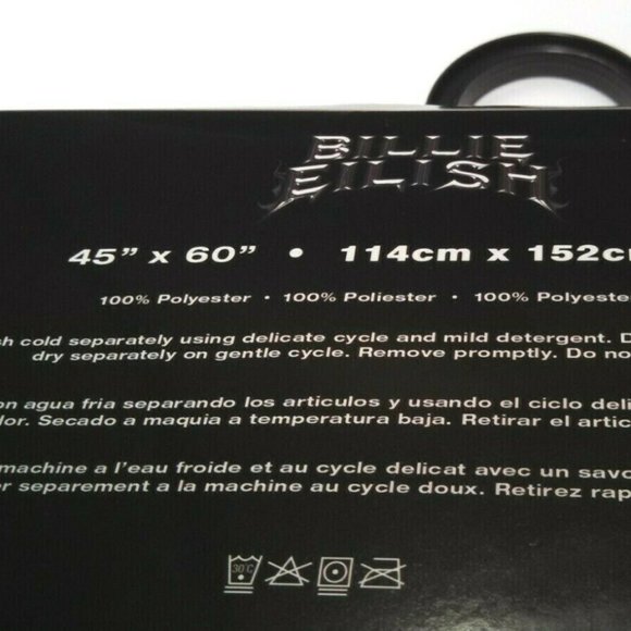 Billie Eilish Blohsh Throw Blanket Fleece 45x60 - Picture 5 of 5